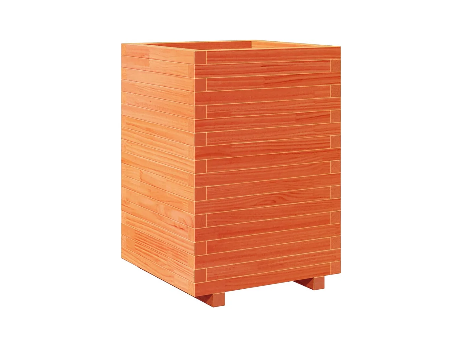 Jardinière bac lit surélevé bois marron 50 x 50 x 72.5 cm 02_0038466