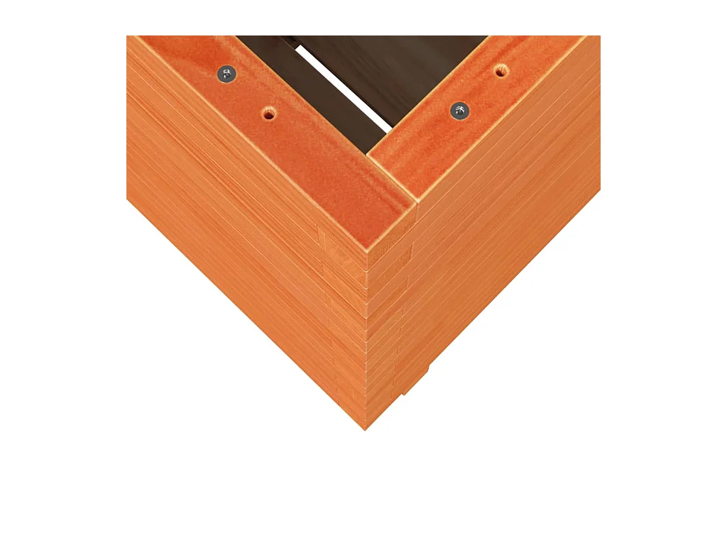 Jardinière bac lit surélevé bois marron 50 x 50 x 72.5 cm 02_0038466