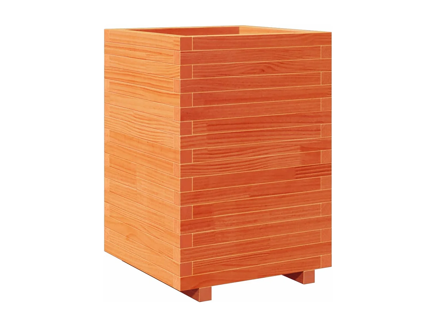 Vassoio per fioriera aiuola rialzata piante fiori terrazza giardino cera 50 x 50 x 72,5 cm legno di pino massiccio marrone 02_0038466