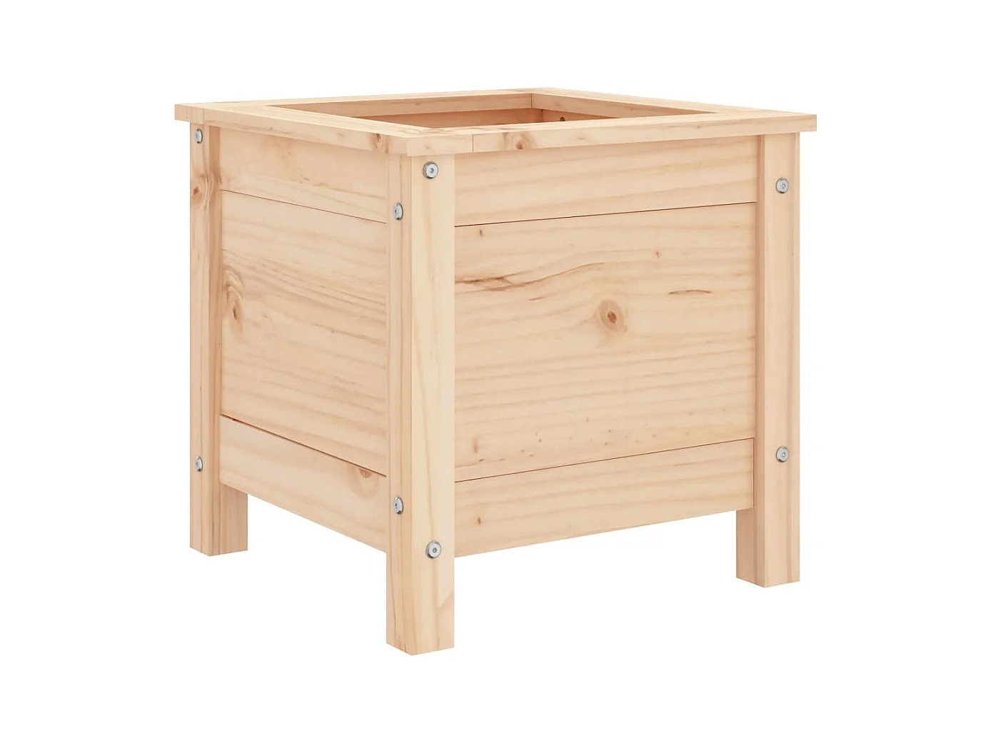 Jardinière bac lit surélevé bois marron 40 x 40 x 39 cm 02_0037531