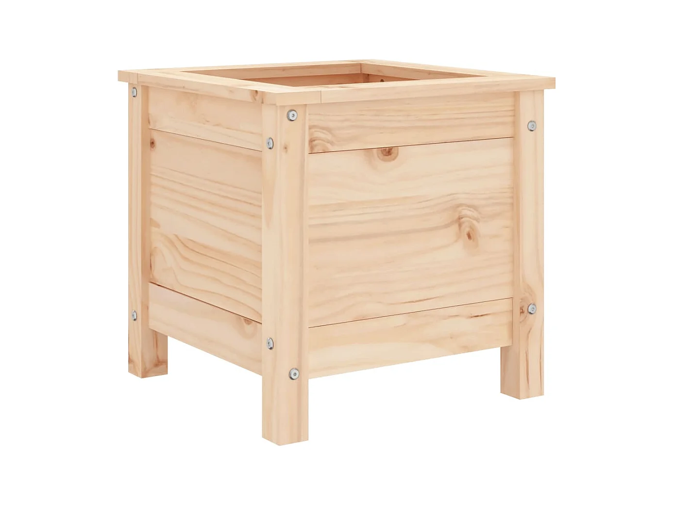 Jardinière bac lit surélevé bois marron 40 x 40 x 39 cm 02_0037531