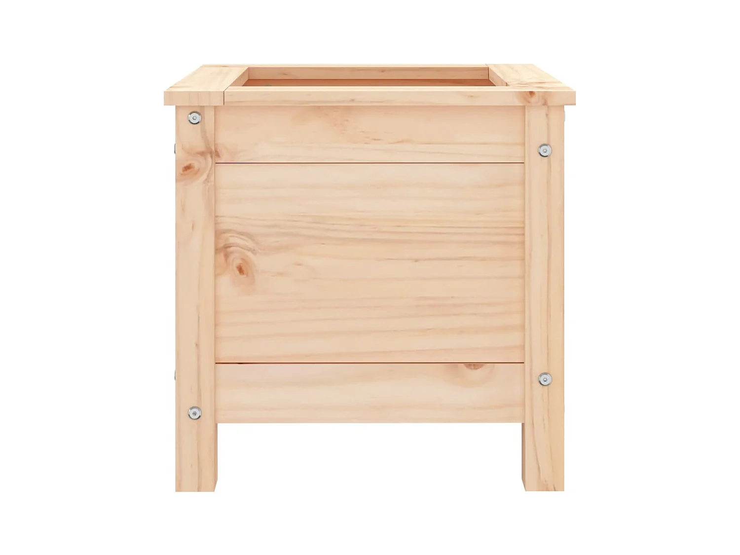 Jardinière bac lit surélevé bois marron 40 x 40 x 39 cm 02_0037531