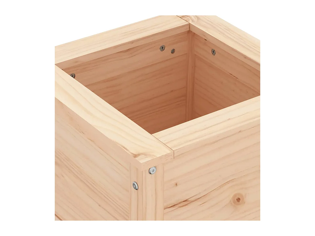 Jardinière bac lit surélevé bois marron 40 x 40 x 39 cm 02_0037531