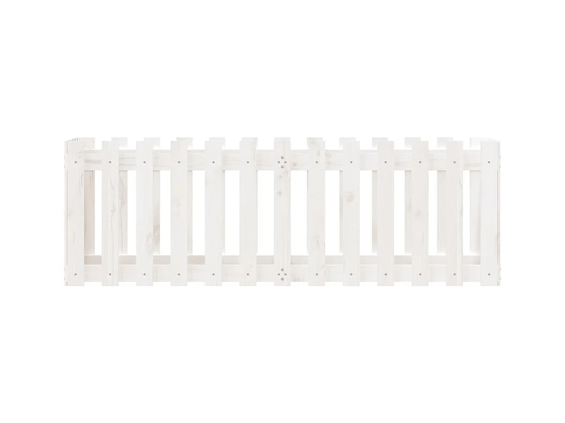 Jardinière bac lit surélevé blanche 150 x 50 x 50 cm 02_0039798