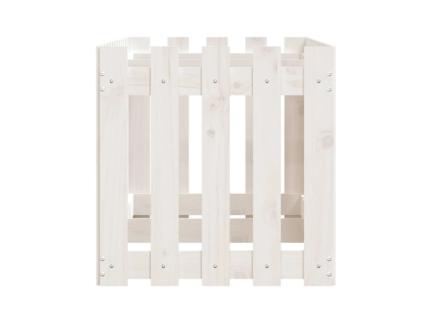 Jardinière bac lit surélevé blanche 150 x 50 x 50 cm 02_0039798