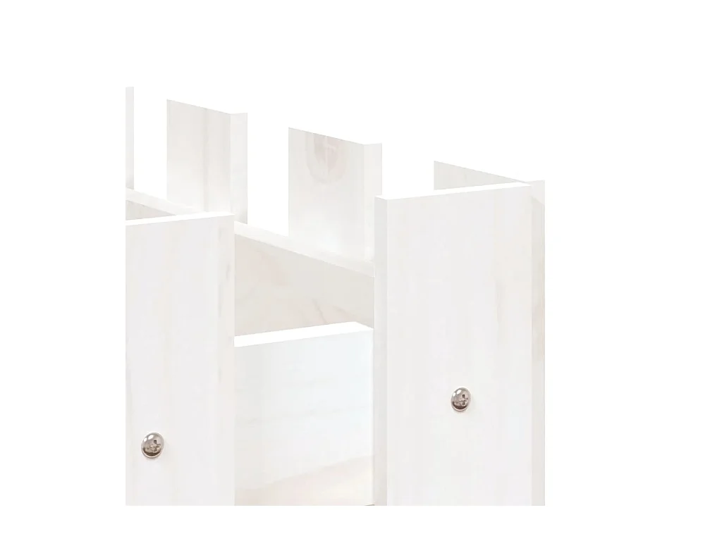 Jardinière bac lit surélevé blanche 150 x 50 x 50 cm 02_0039798