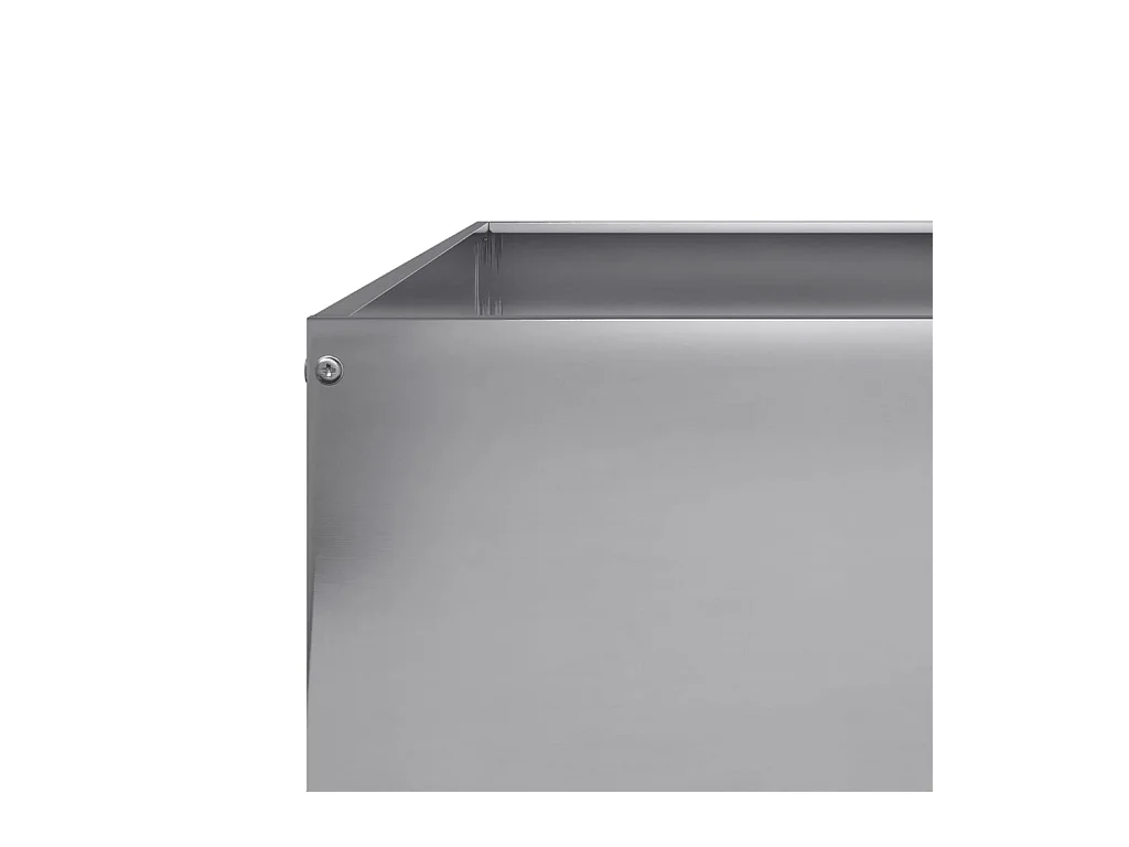 Jardinière bac lit surélevé argenté 100 x 100 x 33.5 cm 02_0039285