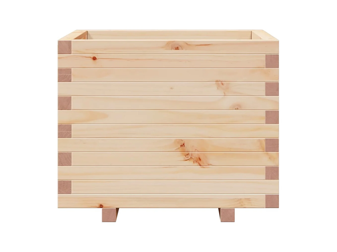 Jardinière bac lit surélevé bois marron 60 x 60 x 49.5 cm 02_0037718