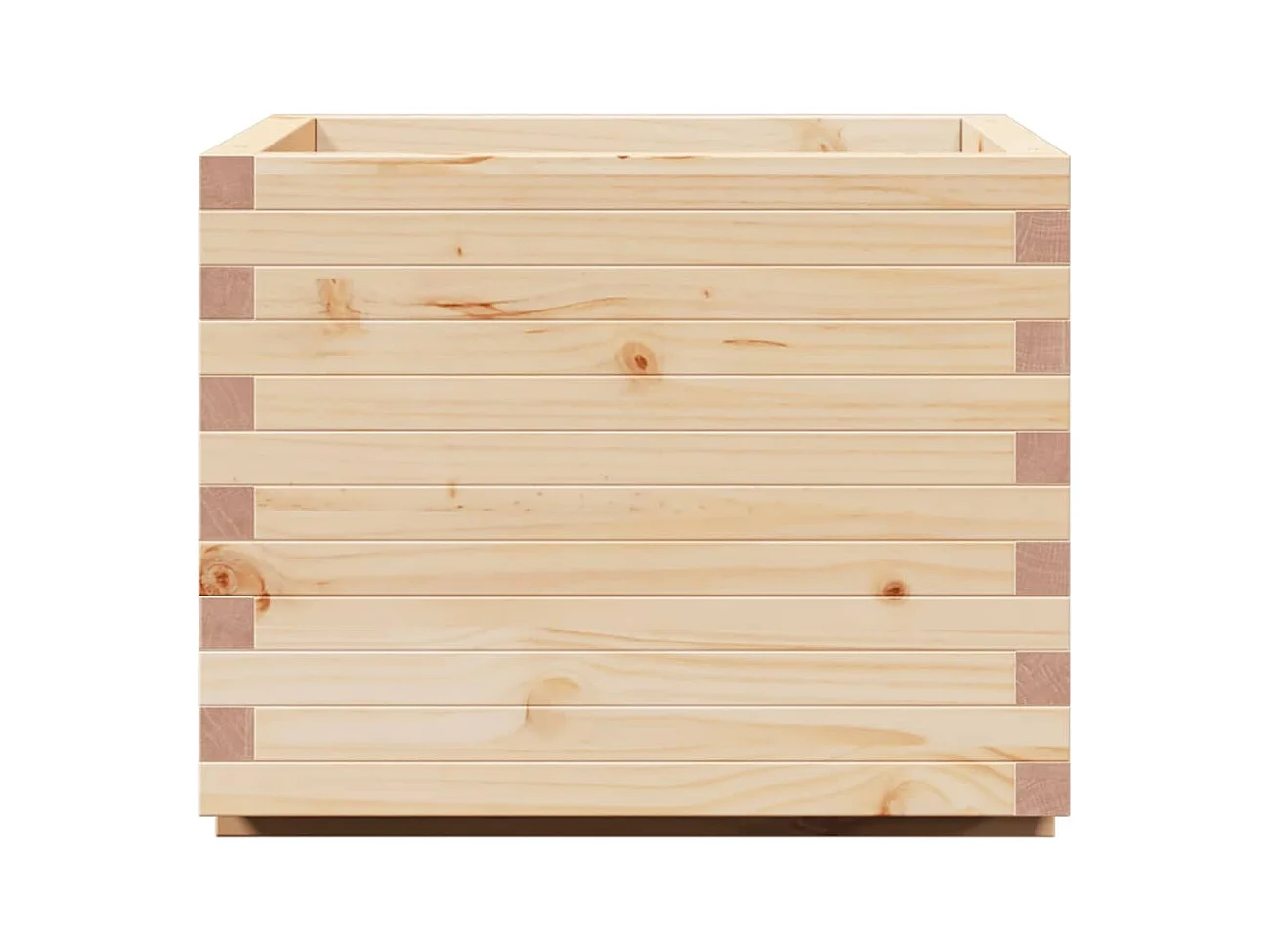 Jardinière bac lit surélevé bois marron 60 x 60 x 49.5 cm 02_0037718