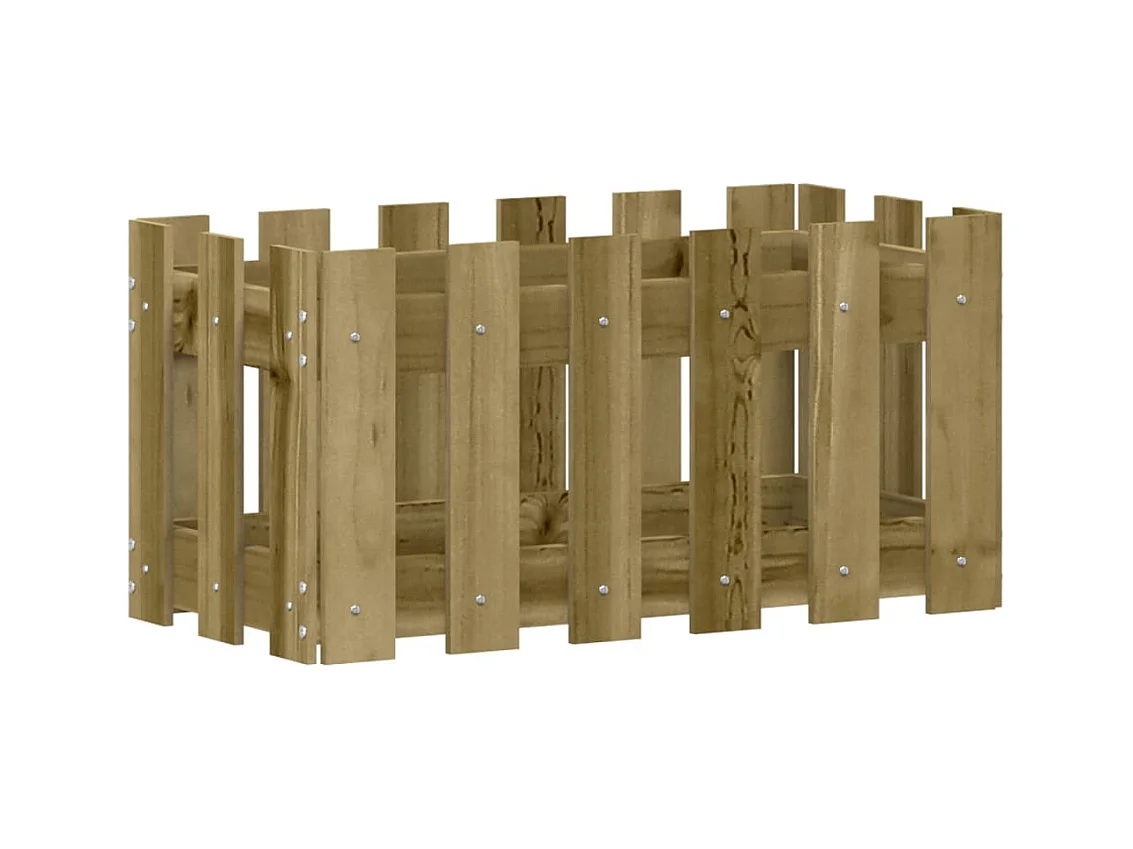 Jardinière bac lit surélevé marron 60 x 30 x 30 cm 02_0038102