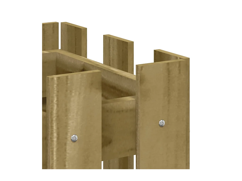 Jardinière bac lit surélevé marron 60 x 30 x 30 cm 02_0038102