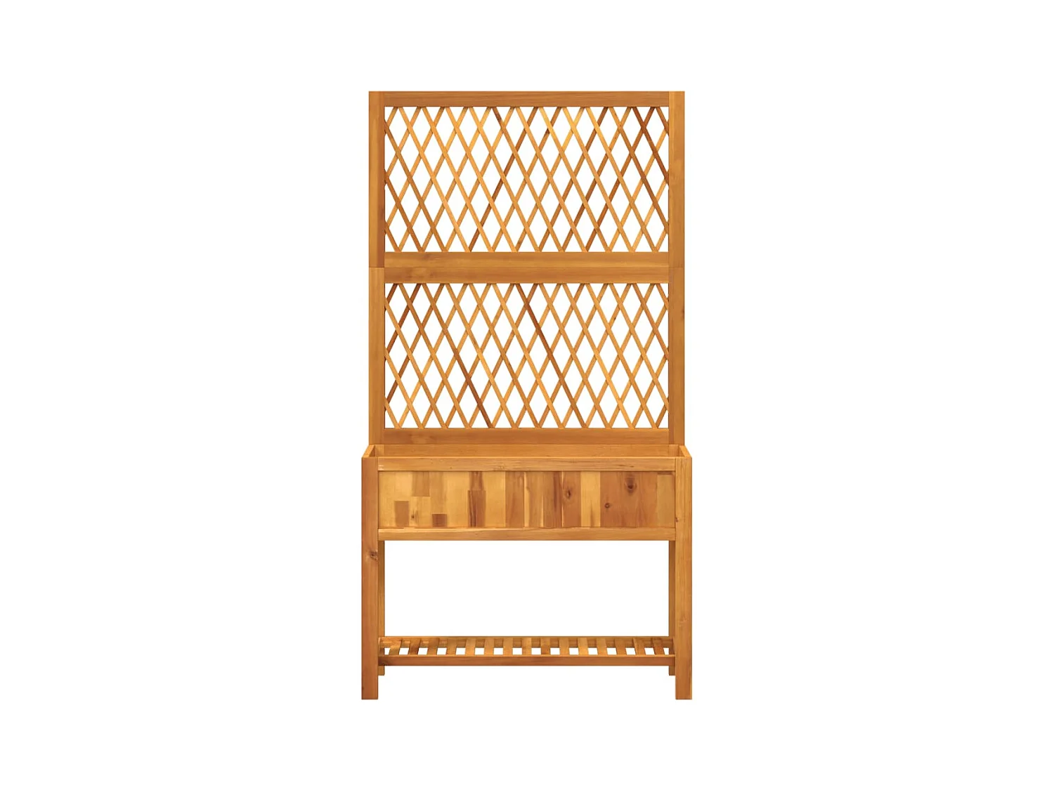 Jardinière bac lit surélevé bois marron 100 x 32 x 185 cm 02_0038378