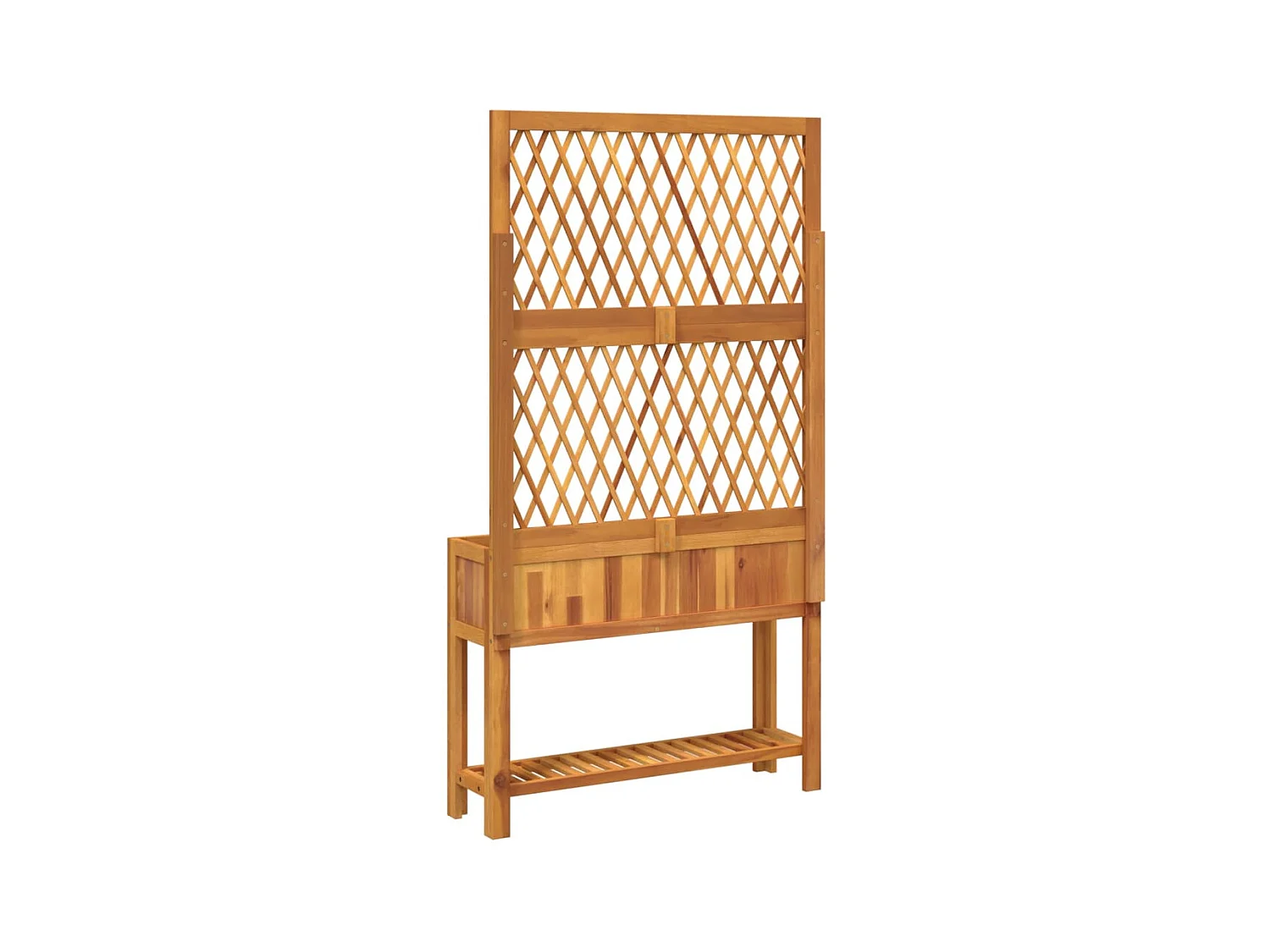 Jardinière bac lit surélevé bois marron 100 x 32 x 185 cm 02_0038378