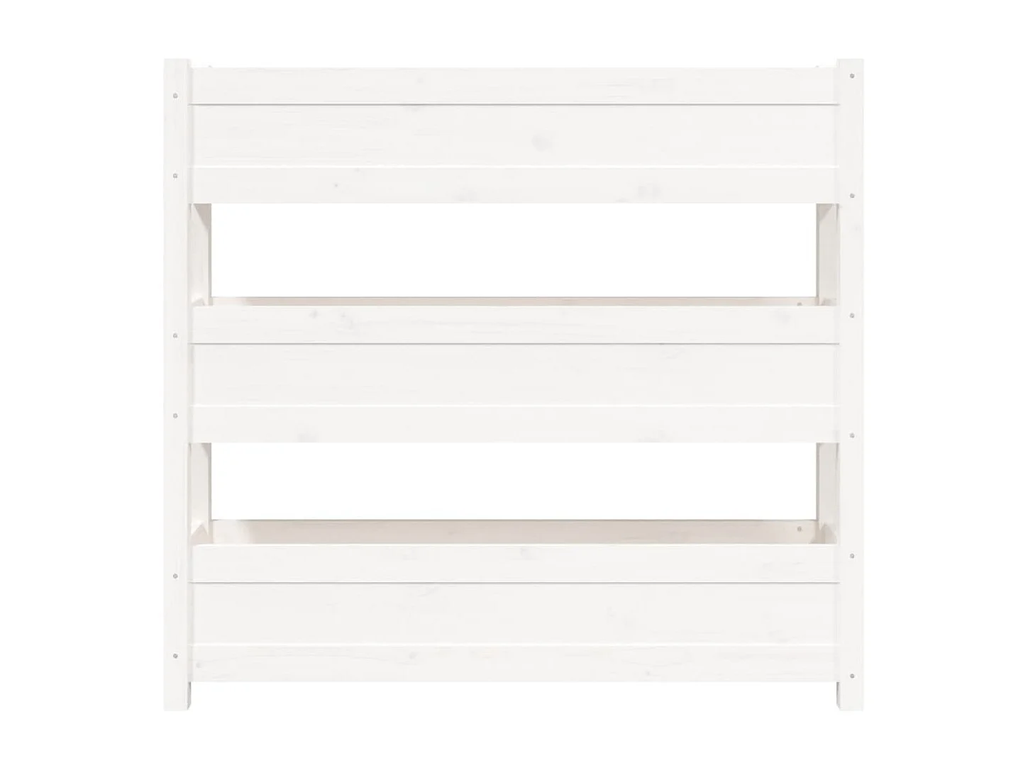 Macetero bancal elevado plantas flores terraza jardín 112 x 25 x 104,5 cm madera maciza de pino blanco 02_0037394