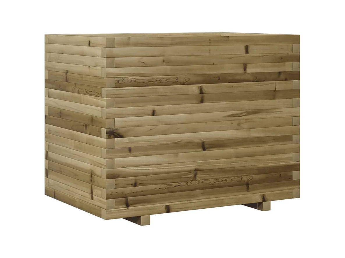 Jardinière bac lit surélevé bois marron 90 x 60 x 72 cm 02_0038035