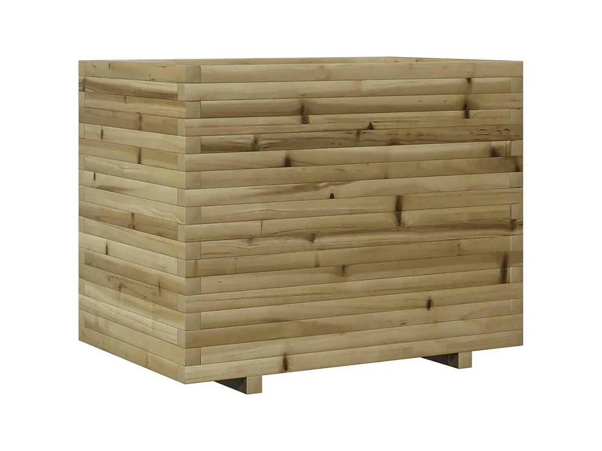 Jardinière bac lit surélevé bois marron 90 x 60 x 72 cm 02_0038035