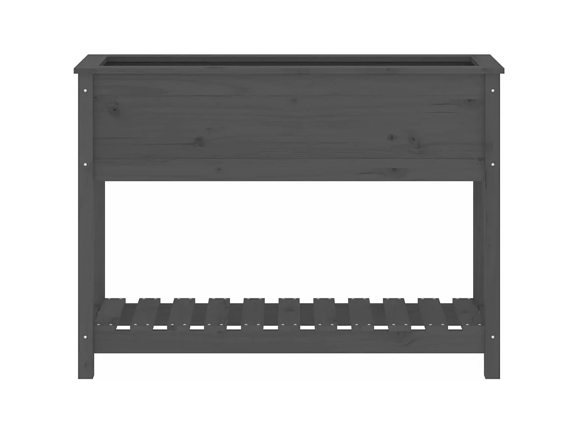 Jardinière bac lit surélevé bois marron 111.5 x 34.5 x 81 cm 02_0038382