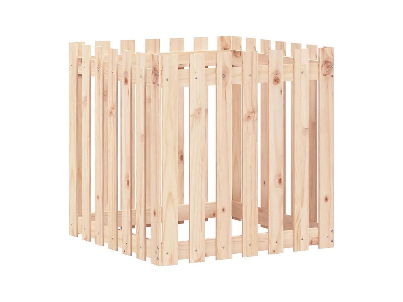 Jardinière bac lit surélevé marron 70 x 70 x 70 cm 02_0038113