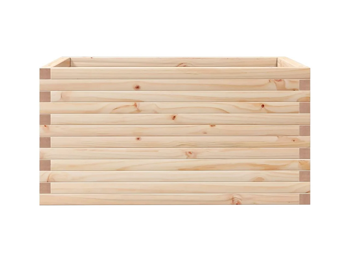 Jardinière bac lit surélevé bois marron 90 x 60 x 45.5 cm 02_0038016