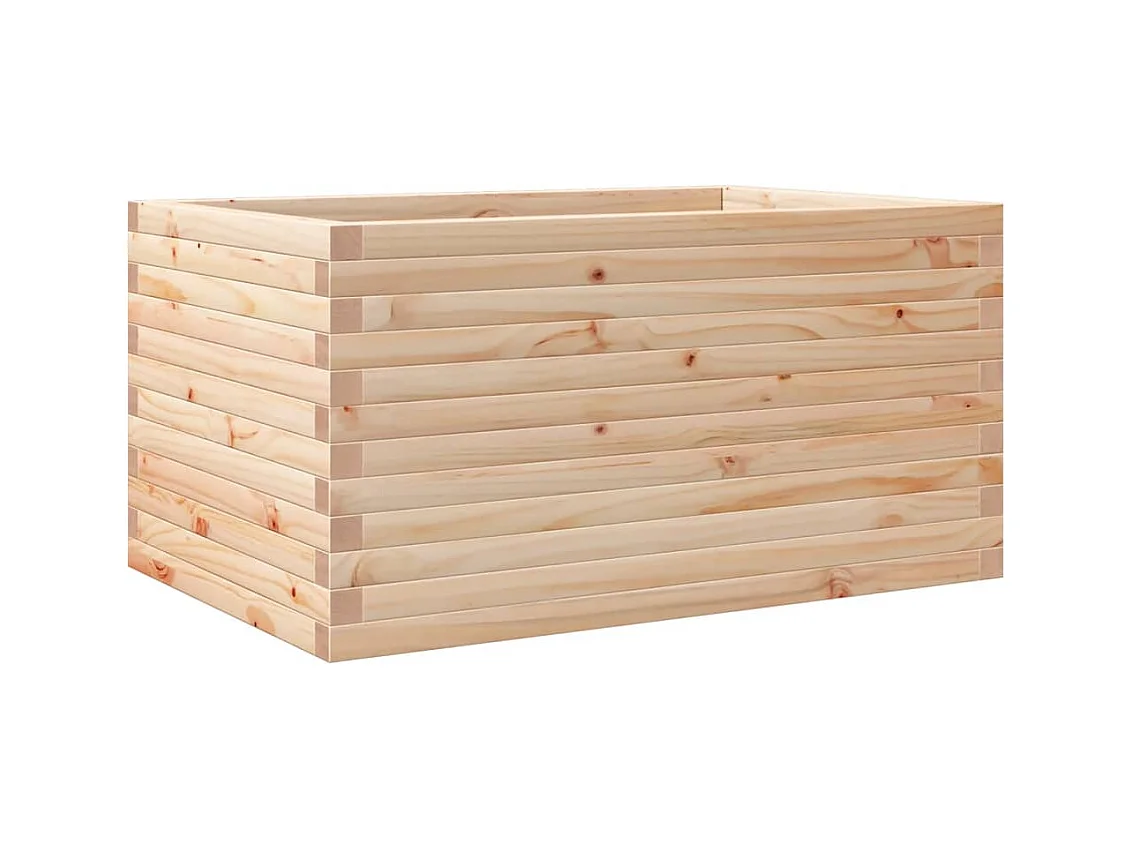 Jardinière bac lit surélevé bois marron 90 x 60 x 45.5 cm 02_0038016