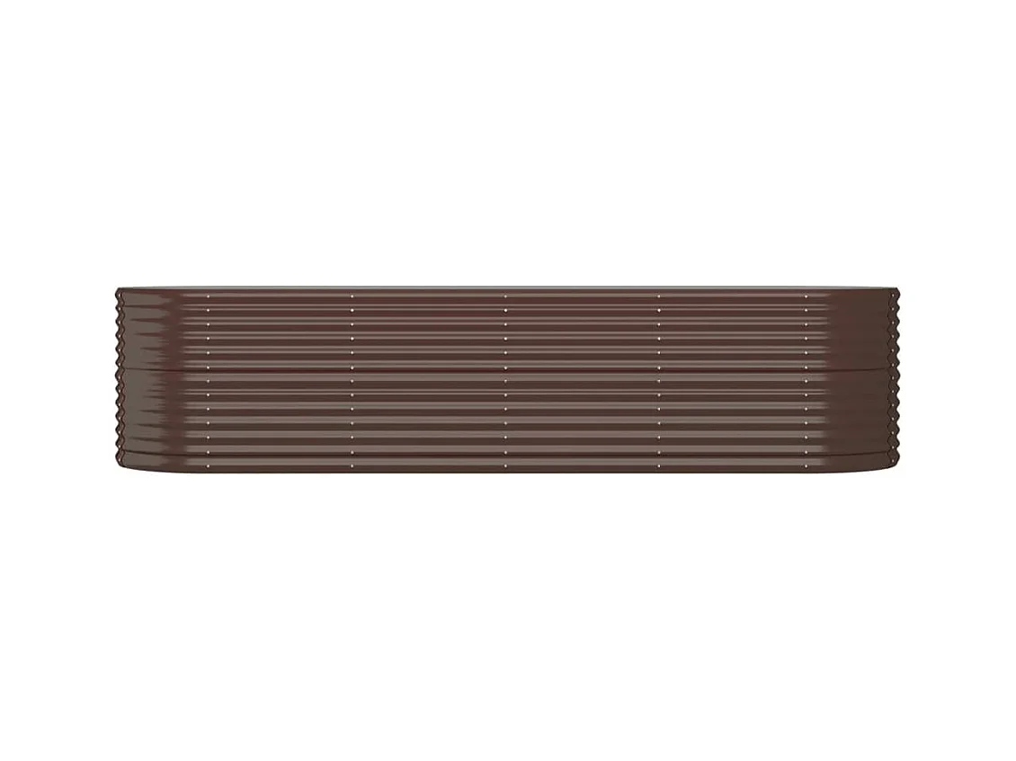 Jardinière bac lit surélevé marron 296 x 80 x 68 cm 02_0039559