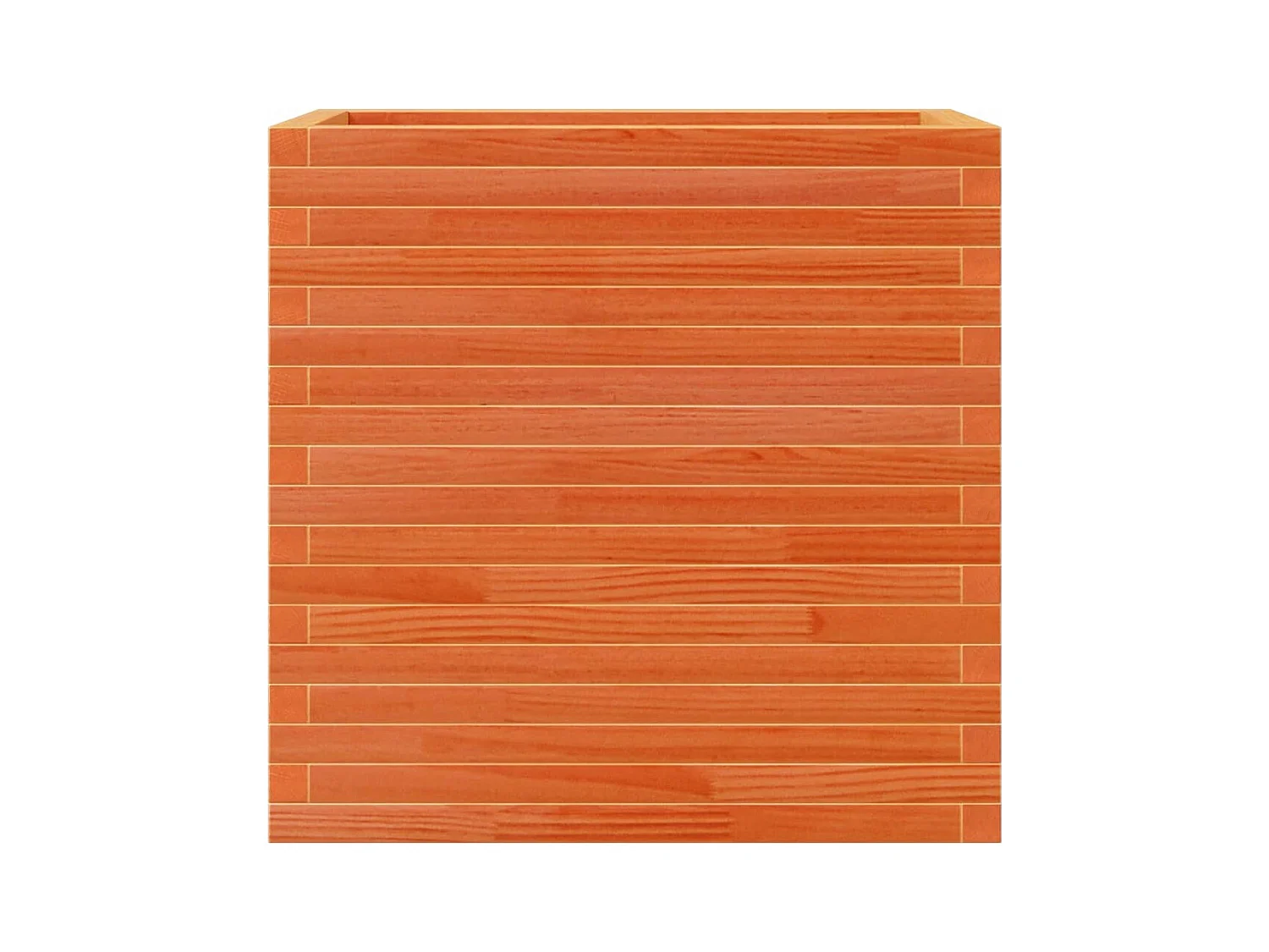 Bandeja para plantador, canteiro elevado, flores, terraço, jardim, cera 70 x 40 x 68,5 cm, madeira maciça de pinho marrom 02_0038485