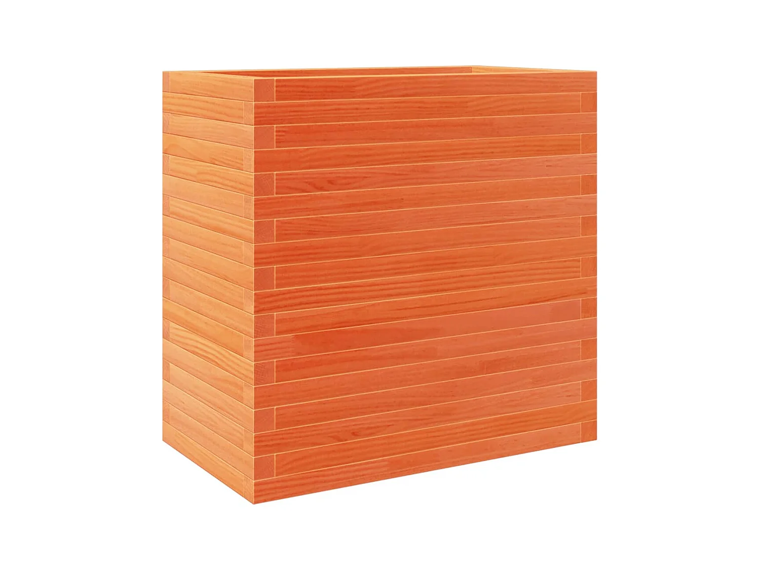 Bandeja para plantador, canteiro elevado, flores, terraço, jardim, cera 70 x 40 x 68,5 cm, madeira maciça de pinho marrom 02_0038485