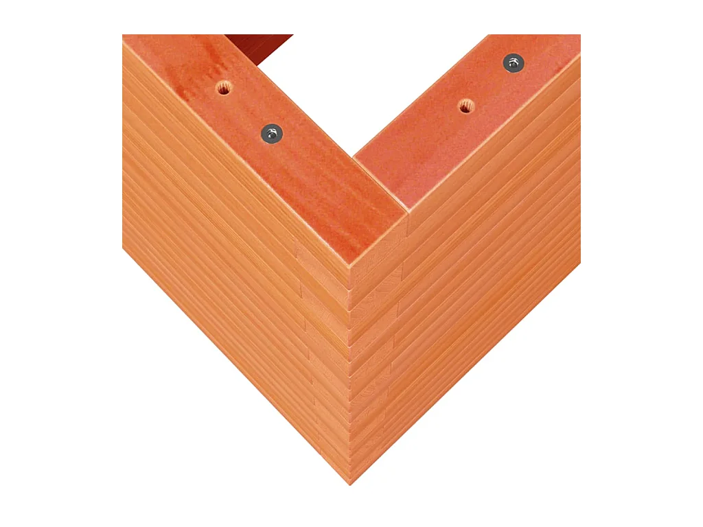 Bandeja para plantador, canteiro elevado, flores, terraço, jardim, cera 70 x 40 x 68,5 cm, madeira maciça de pinho marrom 02_0038485