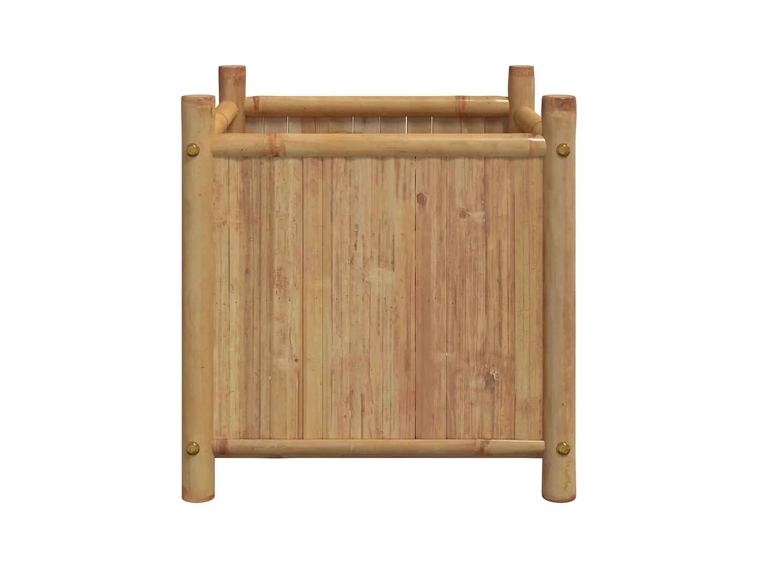 Jardinière bac lit surélevé bambou marron 40 x 40 x 40 cm 02_0037549