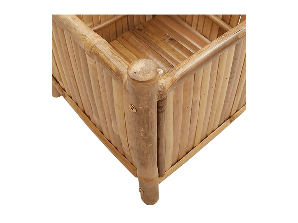 Jardinière bac lit surélevé bambou marron 40 x 40 x 40 cm 02_0037549