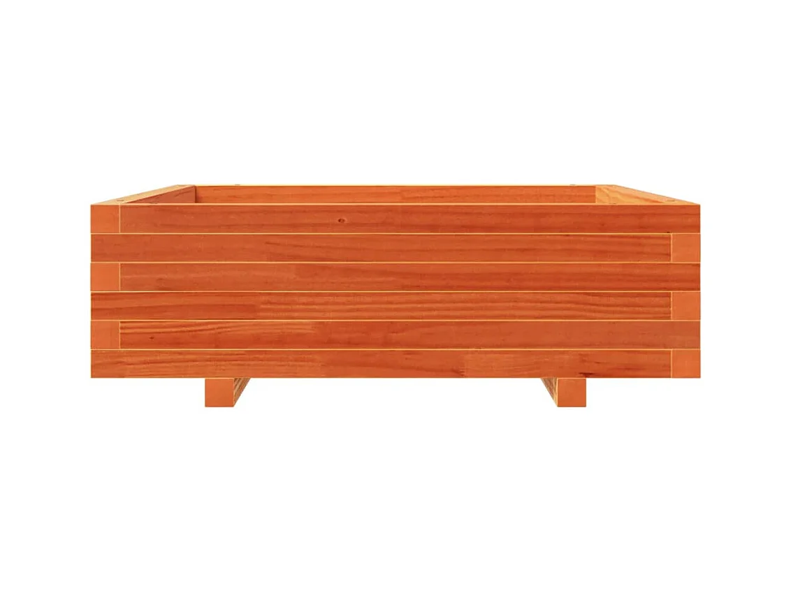 Jardinière bac lit surélevé bois marron 80 x 80 x 45438 cm 02_0038500