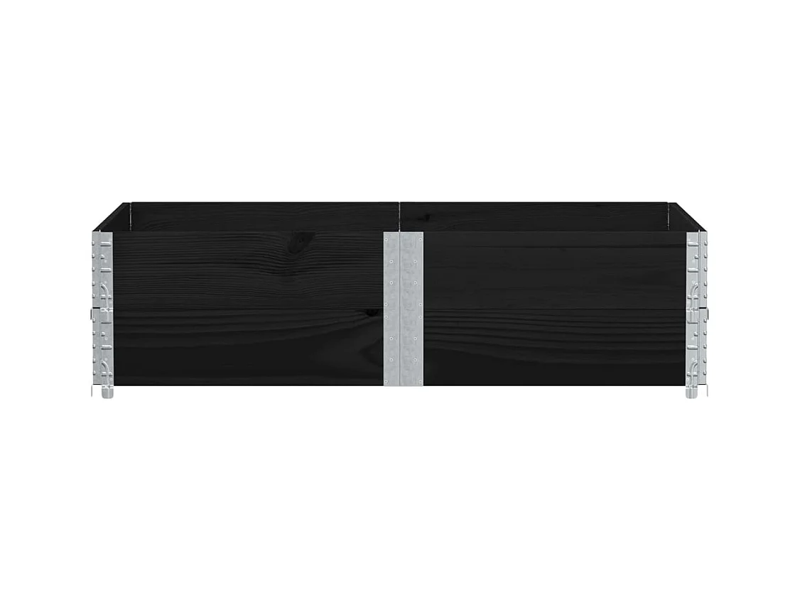 Jardinière bac lit surélevé bois marron 150 x 100 x 41 cm 02_0037424