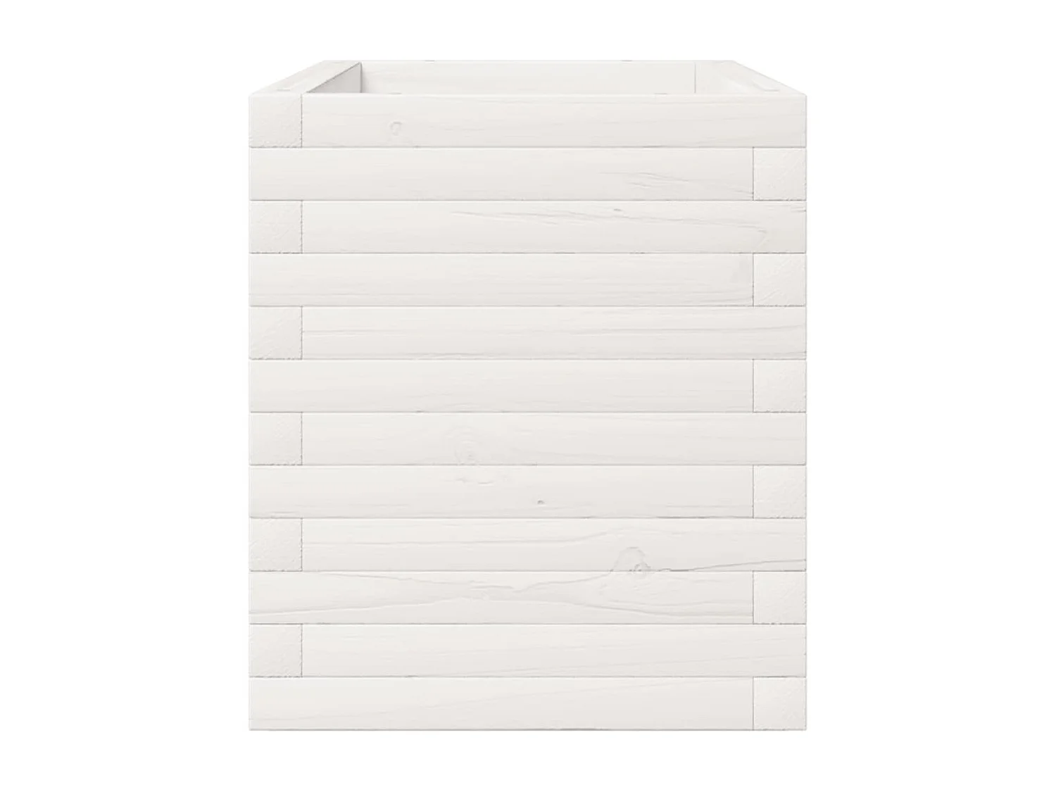 Macetero bancal elevado plantas flores terraza jardín 110 x 40 x 49,5 cm madera maciza de pino blanco 02_0037343