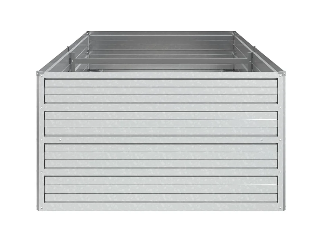 Jardinière bac lit surélevé argenté 160 x 80 x 45 cm 02_0039383