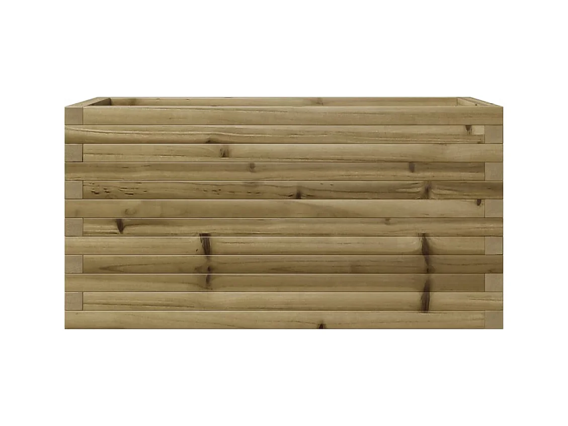 Jardinière bac lit surélevé bois marron 90 x 40 x 46 cm 02_0037979