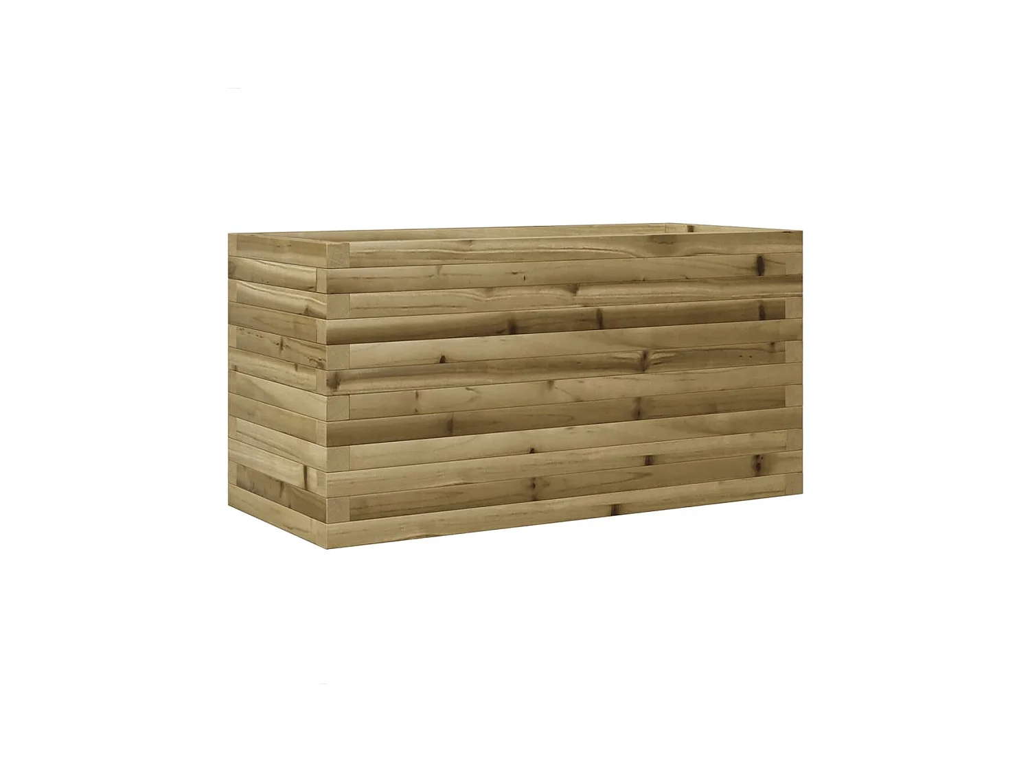 Jardinière bac lit surélevé bois marron 90 x 40 x 46 cm 02_0037979