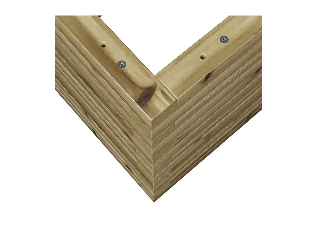 Jardinière bac lit surélevé bois marron 90 x 40 x 46 cm 02_0037979