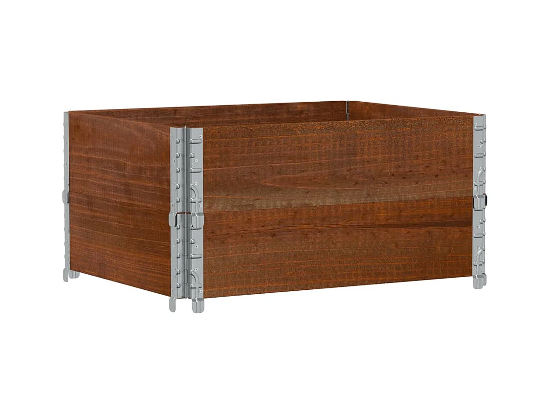 Jardinière bac lit surélevé bois marron 80 x 60 x 41 cm 02_0037882