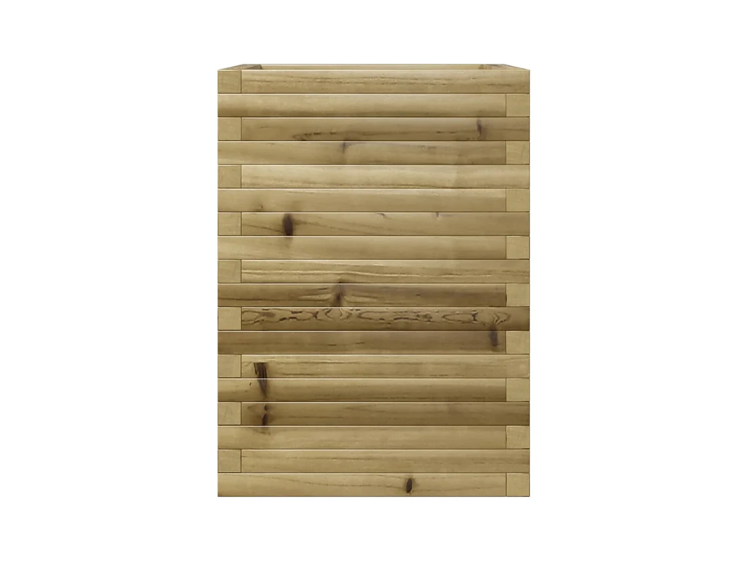 Jardinière bac lit surélevé bois marron 50 x 50 x 68.5 cm 02_0037668