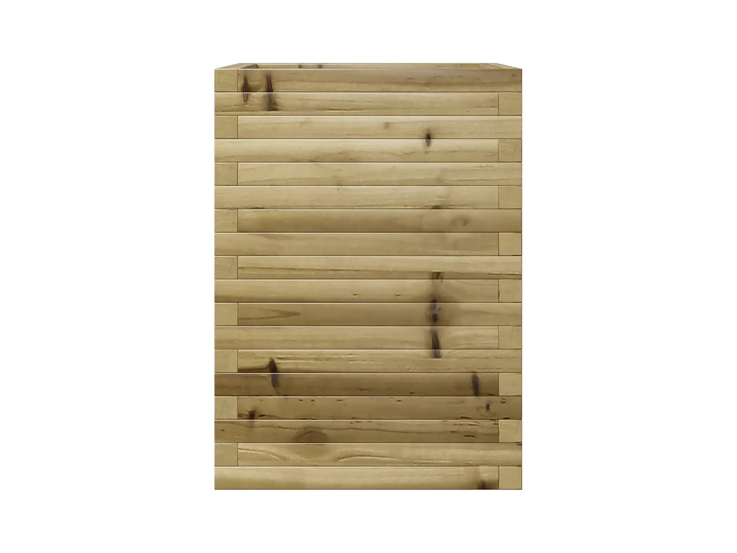 Jardinière bac lit surélevé bois marron 50 x 50 x 68.5 cm 02_0037668