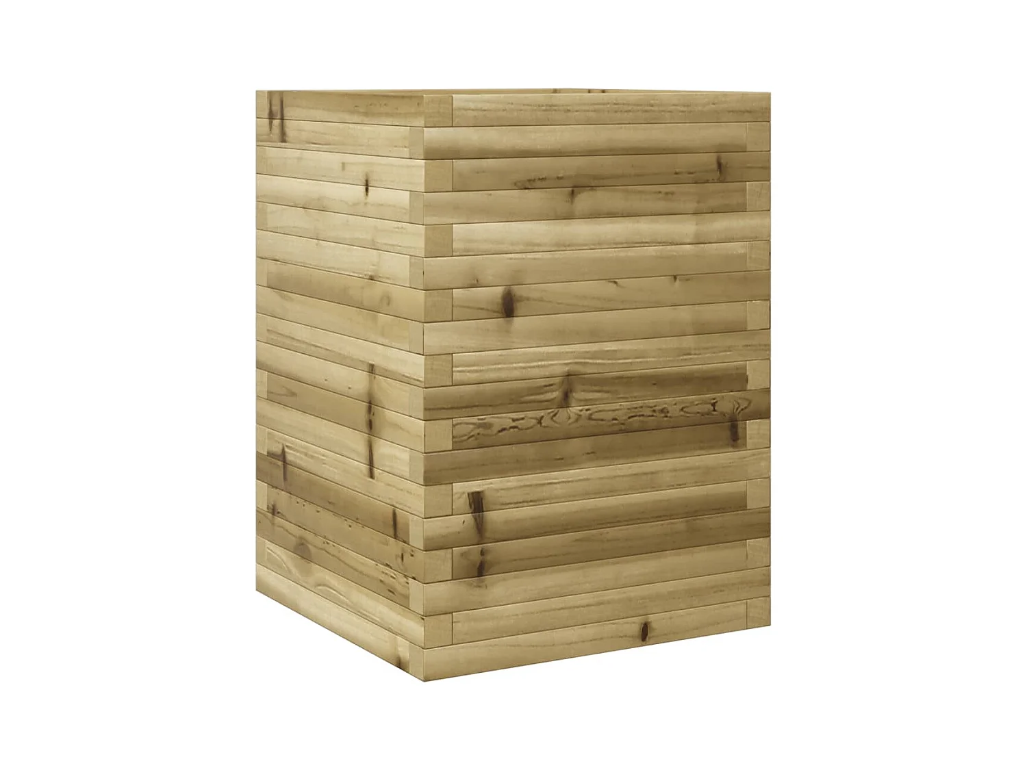 Jardinière bac lit surélevé bois marron 50 x 50 x 68.5 cm 02_0037668