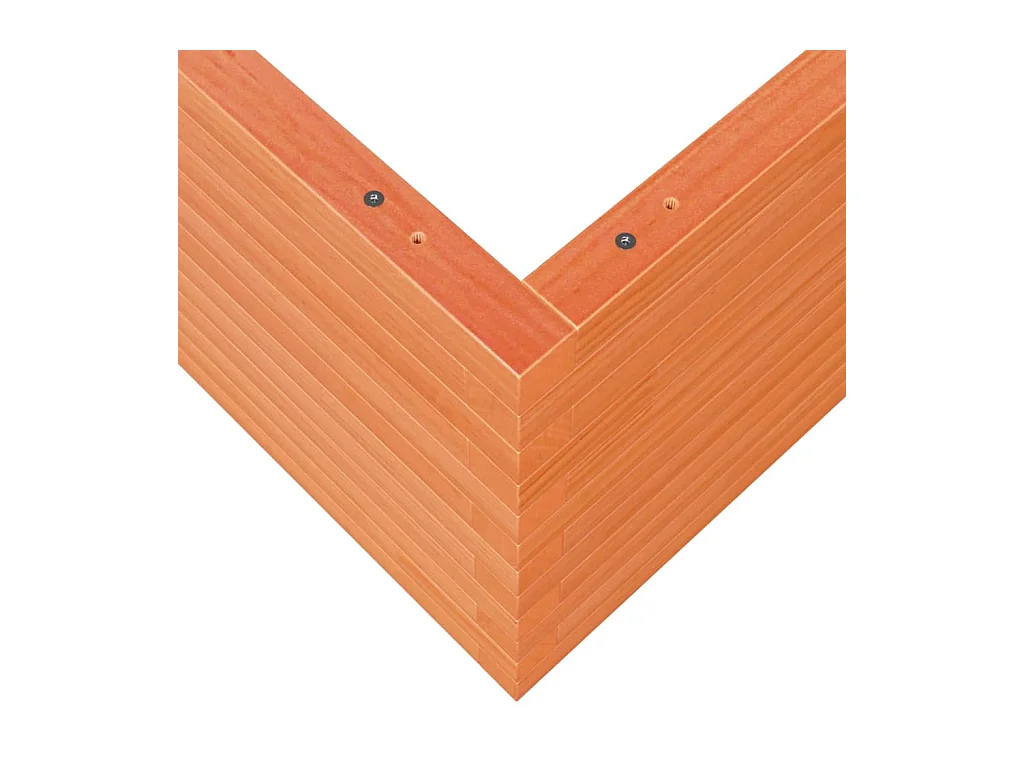 Jardinière bac lit surélevé bois marron 90 x 90 x 46 cm 02_0038529