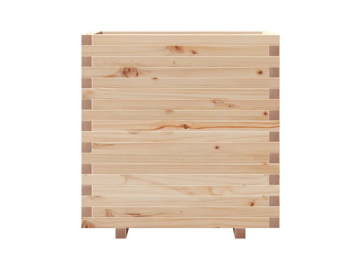 Jardinière bac lit surélevé bois marron 70 x 40 x 72 cm 02_0037798