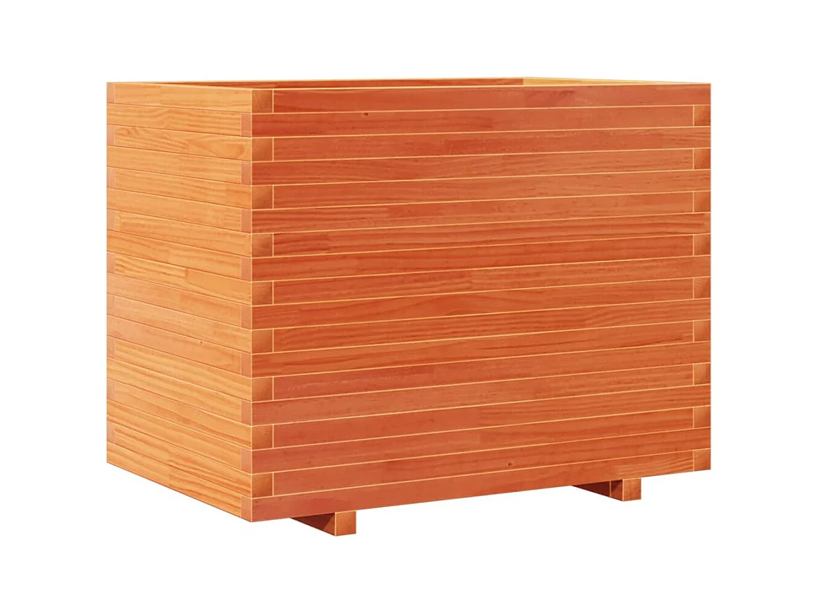 Jardinière bac lit surélevé bois marron 90 x 60 x 72 cm 02_0038525