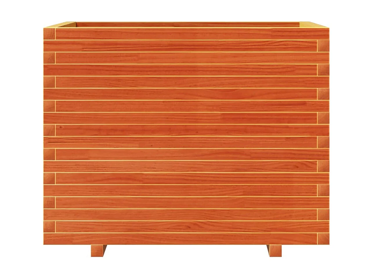 Vassoio per fioriera aiuola rialzata piante fiori terrazzo giardino cera 90 x 60 x 72 cm legno massello di pino marrone 02_0038525