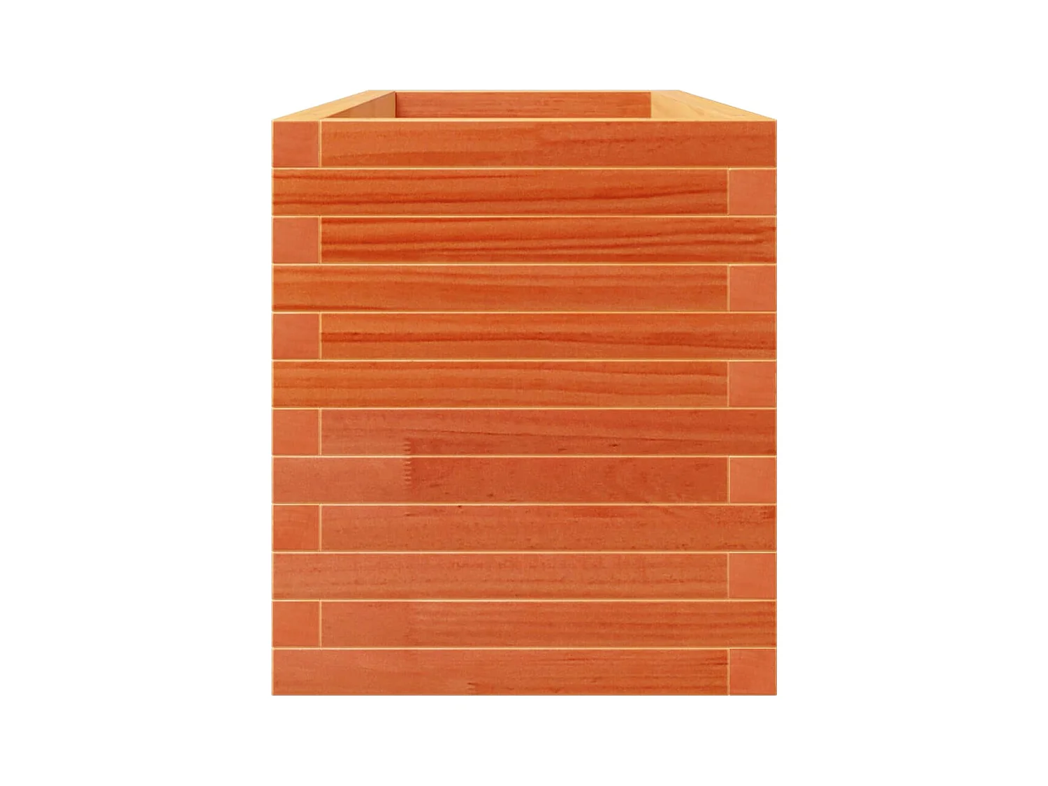 Macetero bancal elevado plantas flores terraza jardín cera 110 x 40 x 49,5 cm madera maciza de pino marrón 02_0038434