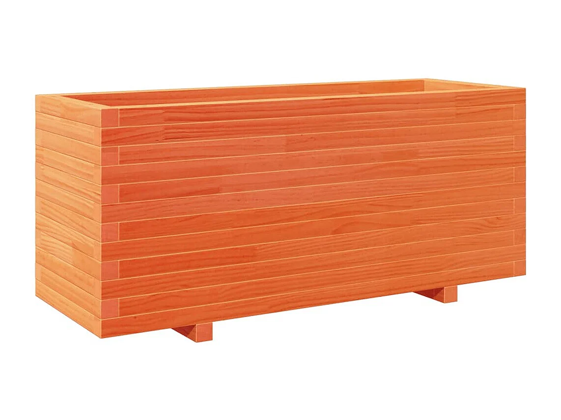 Jardinière bac lit surélevé bois marron 110 x 40 x 49.5 cm 02_0038434