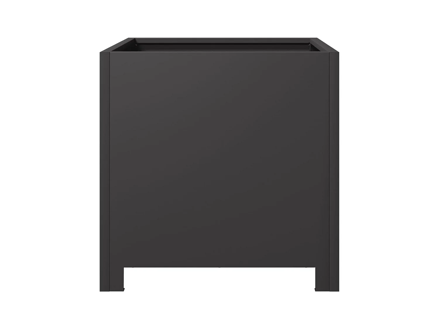 Jardinière bac lit surélevé noire 40 x 40 x 40 cm 02_0037542