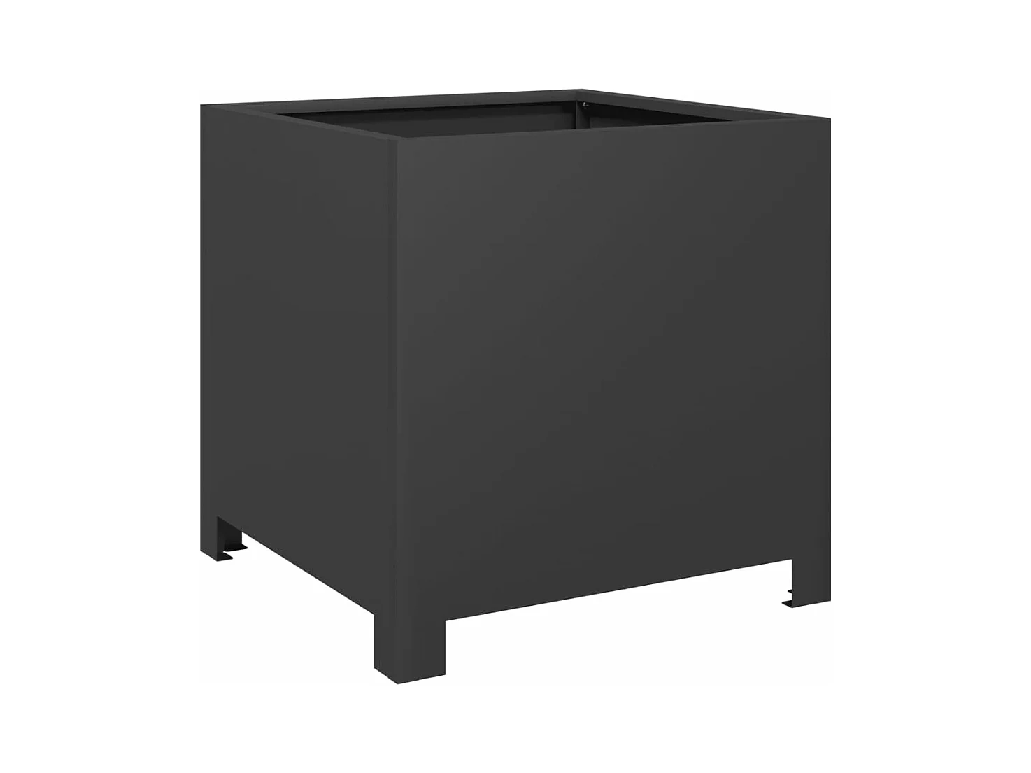 Jardinière bac lit surélevé noire 40 x 40 x 40 cm 02_0037542