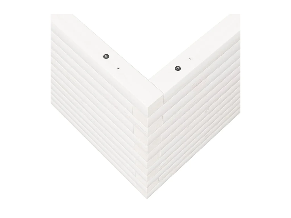 Jardinière bac lit surélevé bois blanche 90 x 90 x 46 cm 02_0038053